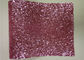 गुलाबी चंकी चमक दीवार फैब्रिक, गैर बुना सुंदर चमक फैब्रिक शीट्स आपूर्तिकर्ता